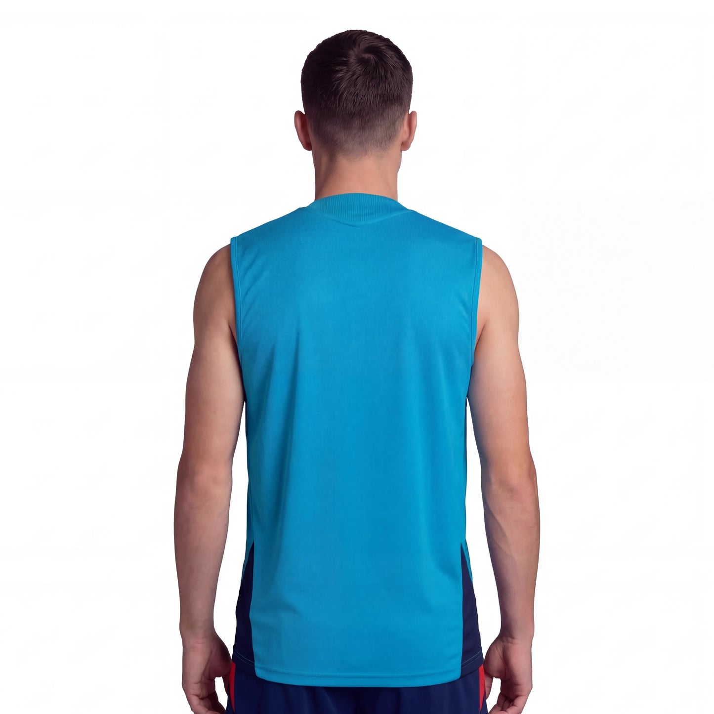 Camiseta Hombre Entrenamiento Sin Mangas Aqua 26